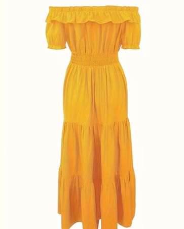 Damen Kleid gelb Grösse M neu