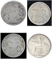 Sitzende Helvetia 1860, 1861, 1862, 1874