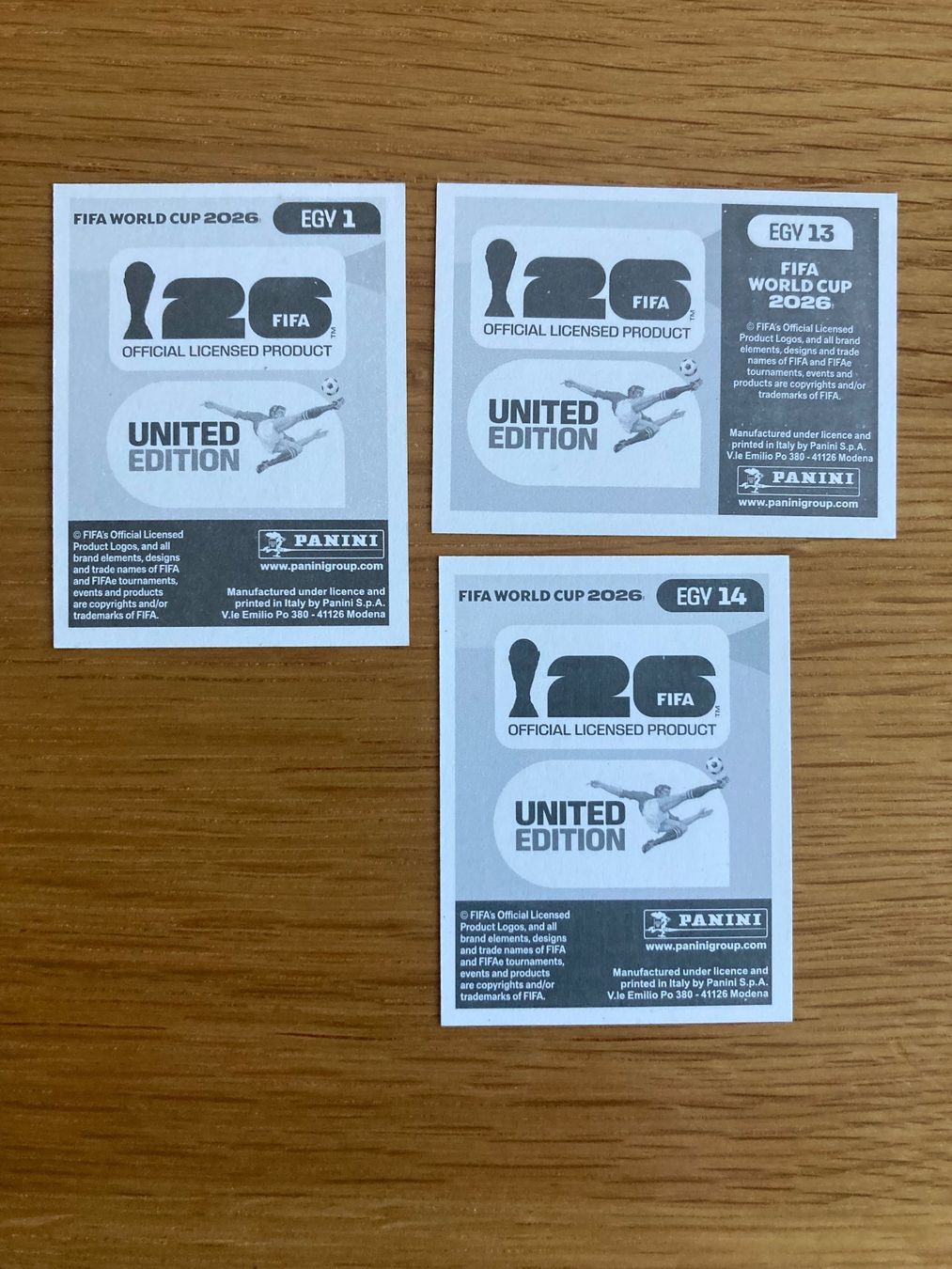 Panini Carte collezionabili: WM Sticker EGY 1, 13, 14 – Nuovo (secondo la descrizione) da Winterthur venduto da Whitefish 1