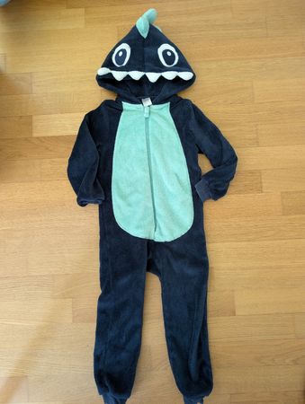 Kinder kuschliger Onesie Dinosaurier Grösse 110/116 Overall