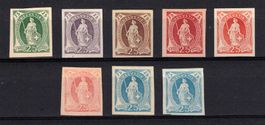 8 x Probedruck Stehende Helvetia