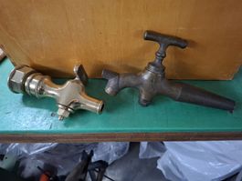 2 Antike Wasserhahn Messing, Top Zustand, Vintage Stil
