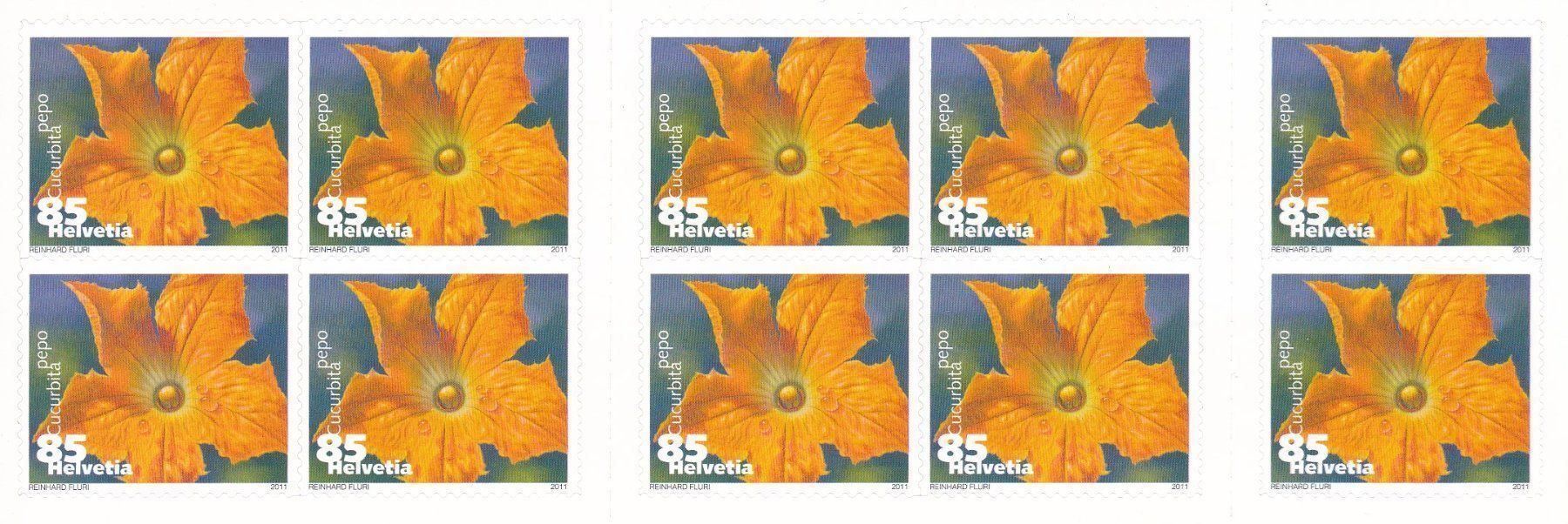 Alle Briefmarken: Postfrisch Bogen Gemüseblüten 2011-2013 – Neu und originalverpackt aus Schliern b. Köniz von joni20