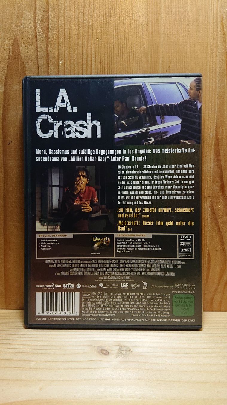 Tous les DVDs: L.A. CRASH DVD – D'occasion à Wilderswil par Exebub 1