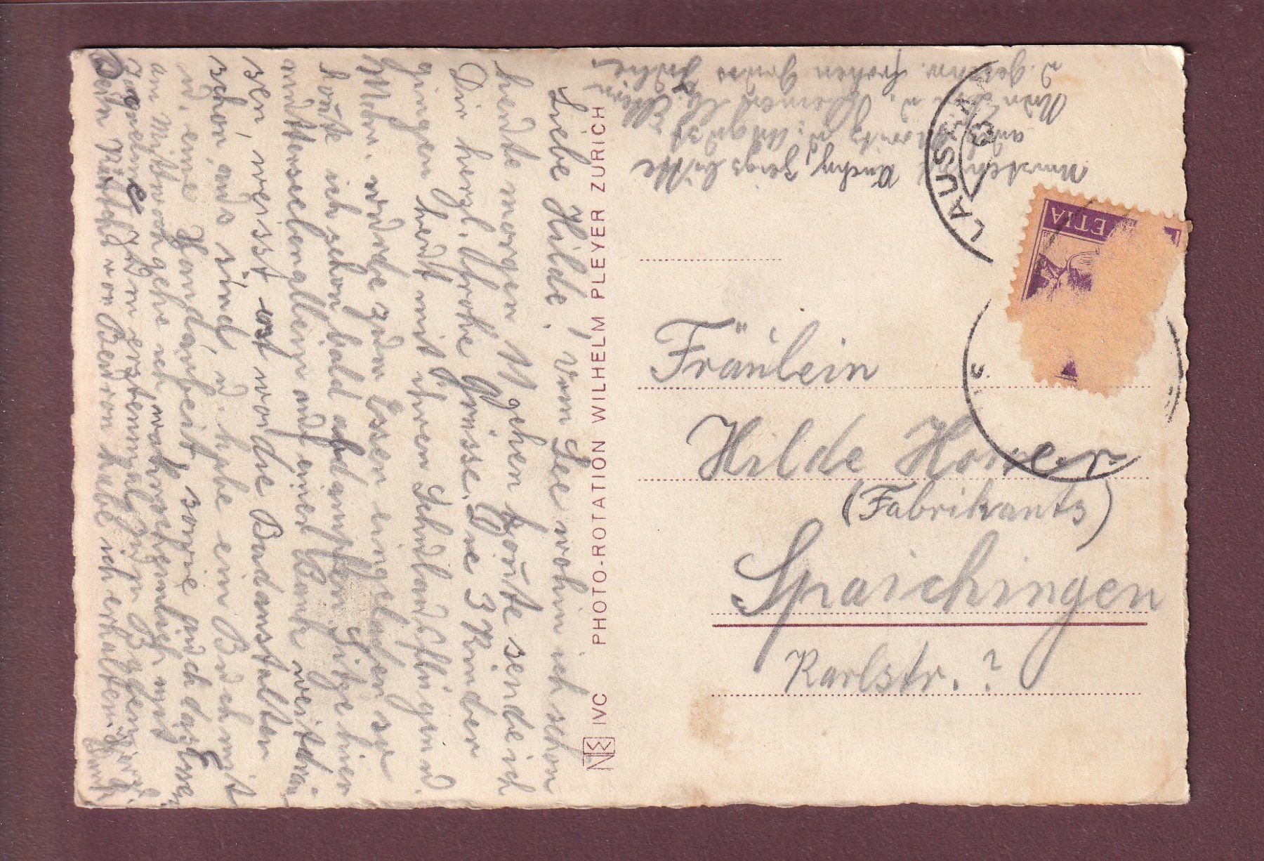Cartoline postali: LAUSANNE - A Ouchy – Usato da Pully venduto da nicecards 1