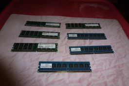 7 alte Desktop Computer RAM ** NR 01