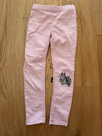 Mädchen Jeggings Rosa Grösse 116 von H&M mit Pferd