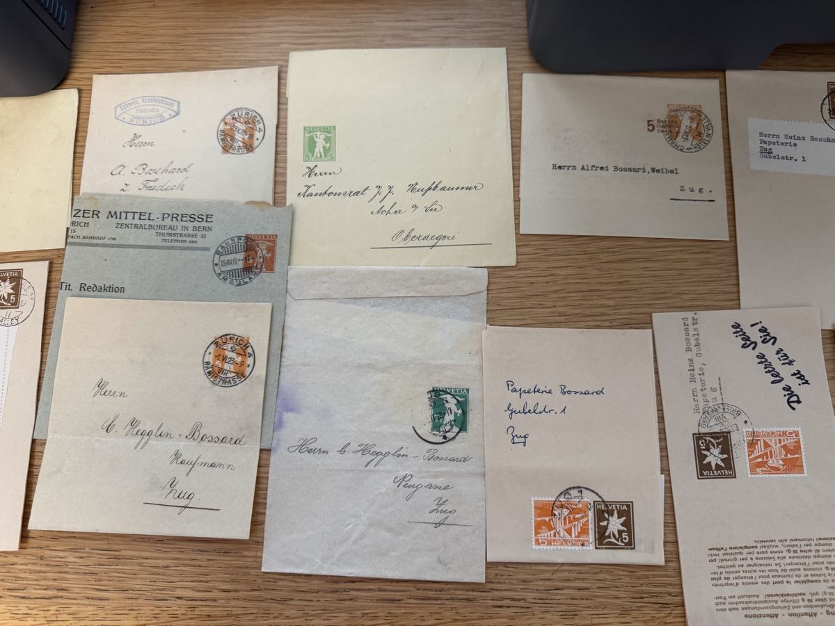 Alle Briefmarken: 30  alte Streifbänder  Schweiz – Gebraucht aus Murgenthal von Tina_4055 1