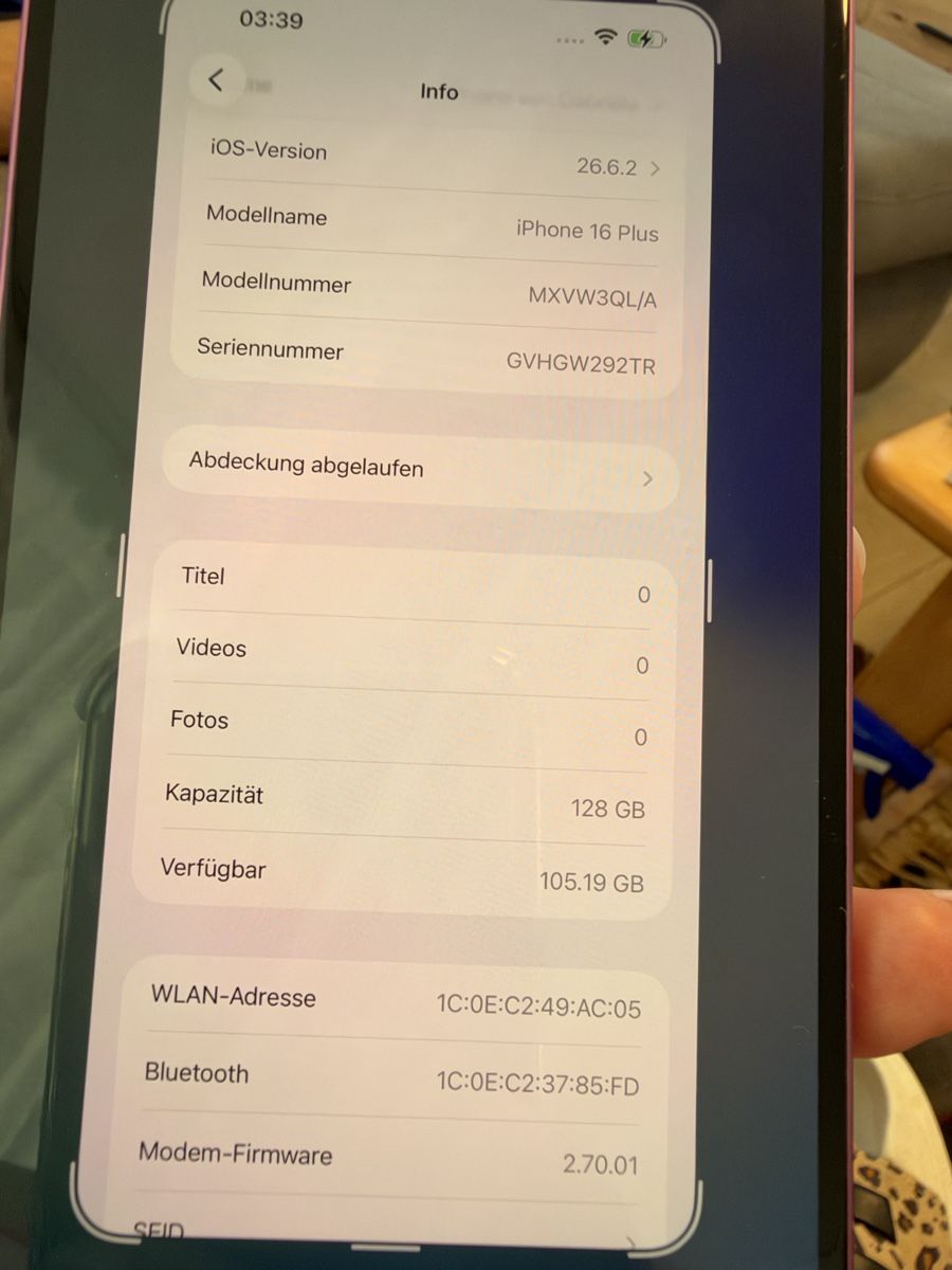 Apple Handys / Smartphones: Iphone 16 Plus 128 GB – Gebraucht aus Mels von mara-melsi 7