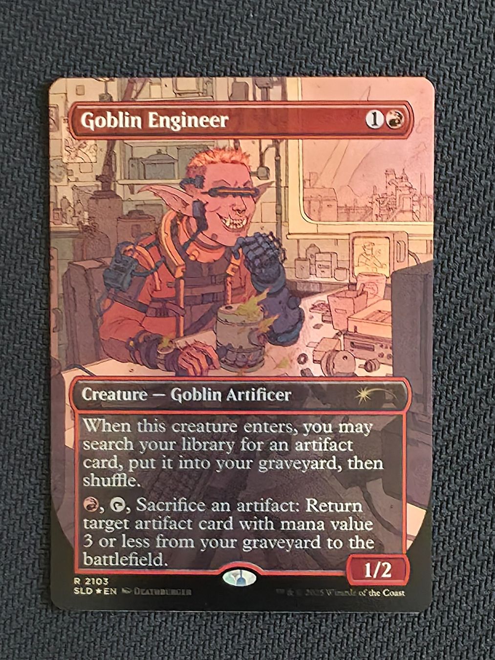 Magic The Gathering Sammelbilder & Trading cards: Goblin Engineer - Galaxy Foil - MTG – Gebraucht aus Zürich von Semagets