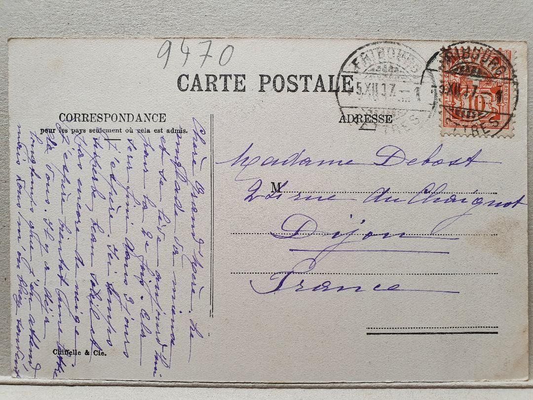Cartoline postali: FRIBOURG  -   les deux Ponts  -  1907 – Usato da Delémont venduto da Domdom1 1