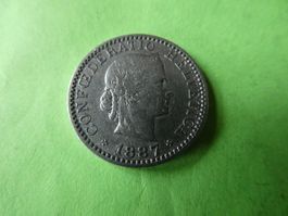 Schweiz 1887,  20 Rappen