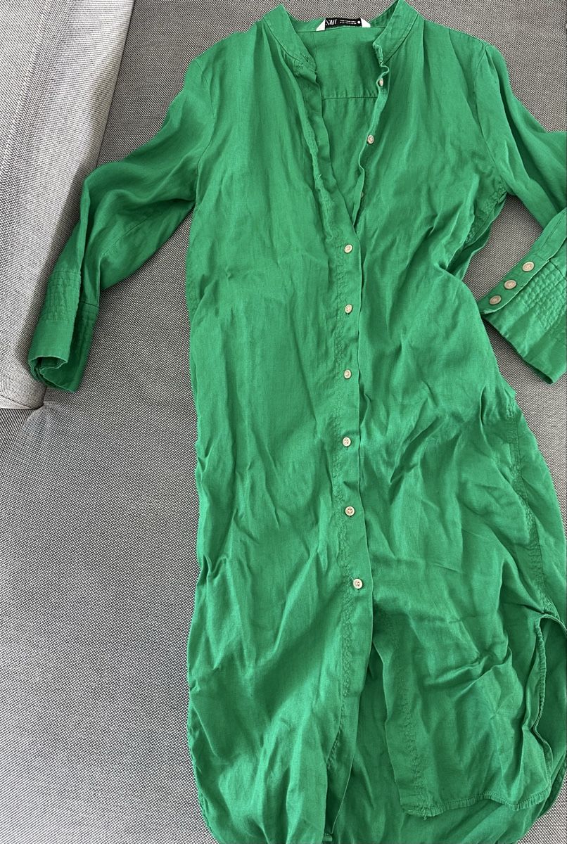Zara Vestiti: Zara Leinen-Blusenkleid Gr. S – Usato da Glattpark(Opfikon) venduto da mar_j7yg