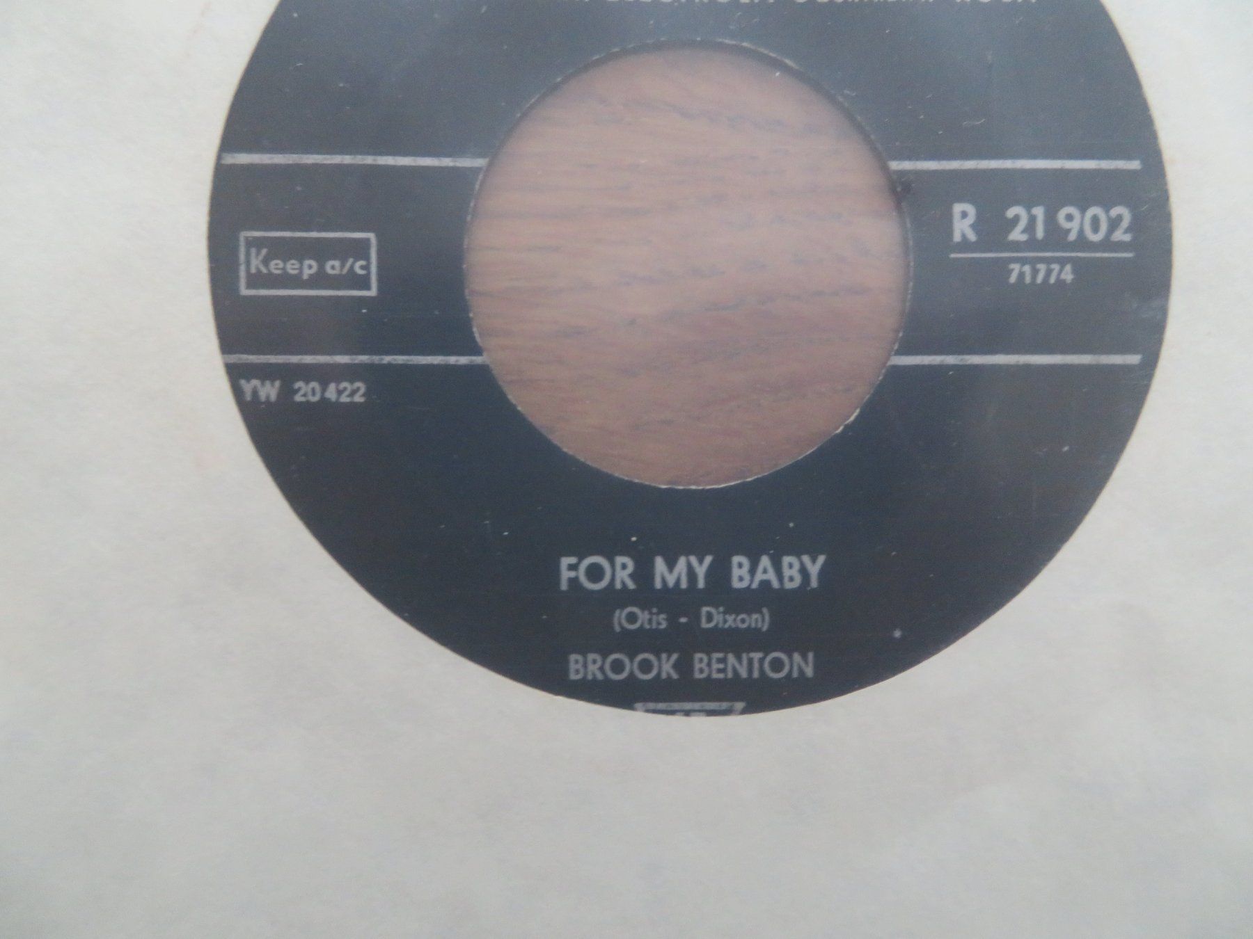 Schallplatten: Brook Benton Single Schallplatte - Think Twice / For my Baby – Gebraucht aus Zürich von max_cp5f