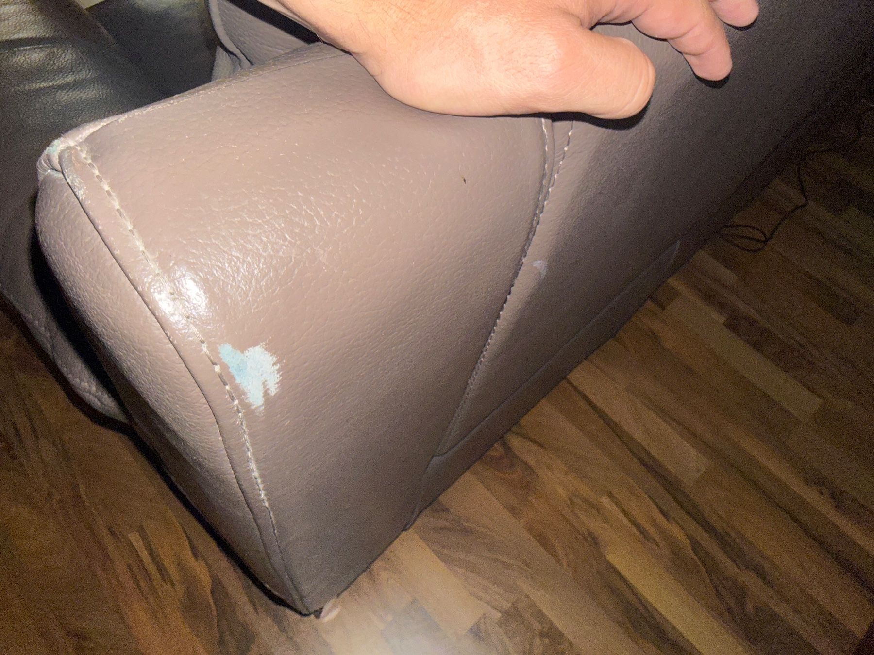 Conforama Divani: Sofa 3+2 Leder graubraun – Usato da Laufenburg venduto da mcd_7qcw 4