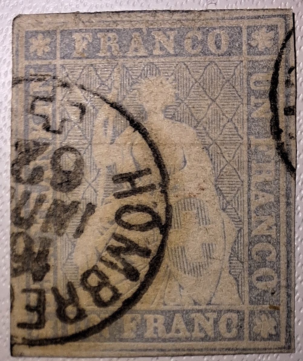 Tutti i francobolli: Strubel 27D.b mit Attest Kat. 1300.- – Usato da Balgach venduto da SIMEON27