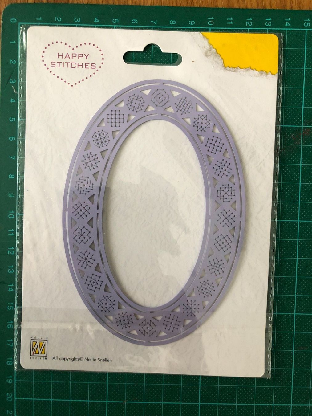 Schablonen: Nellies -Oval-Rahmen- Vorlage-Stitching Stensil – Neu und originalverpackt aus Fischbach-Göslikon von 78anna