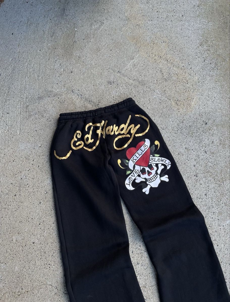 Ed Hardy Hosen: Ed Hardy Jogginghose schwarz Grösse S mit Print – Neu (gemäss Beschreibung) aus Eggenwil von CNSRVINTAGE 3