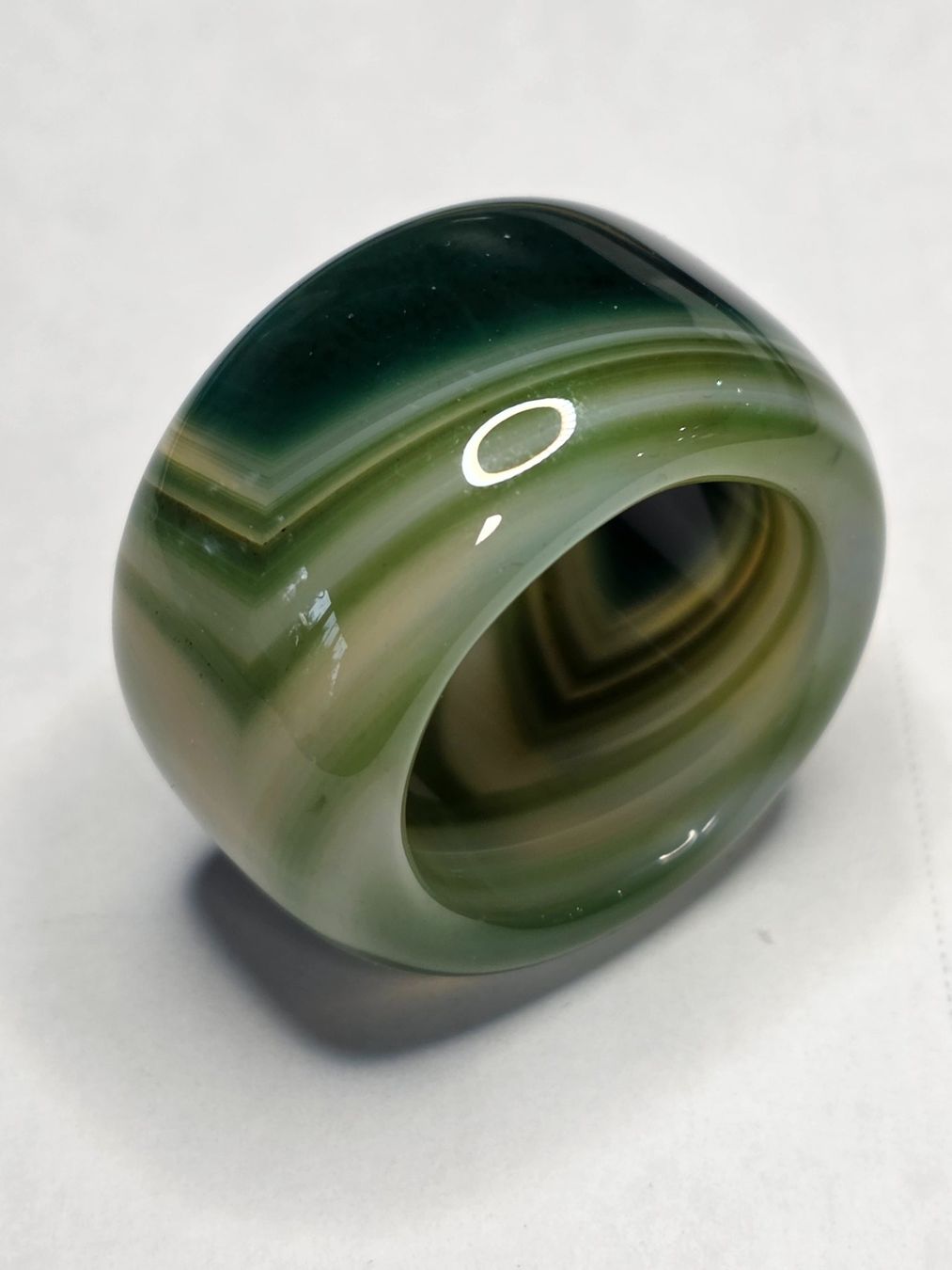 Ringe: Grüner Jadeachat Fullstone Ring – Neu (gemäss Beschreibung) aus Zürich von benedikt12 6
