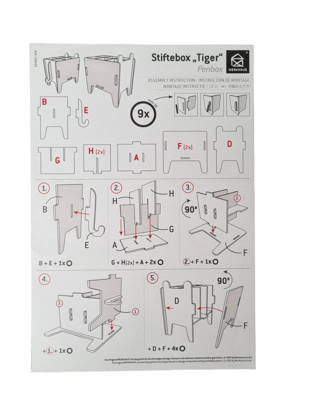 Giocattoli: WERKHAUS Stiftebox "Tiger" – Usato da Wangen b. Olten venduto da Restwert_Wangen 2