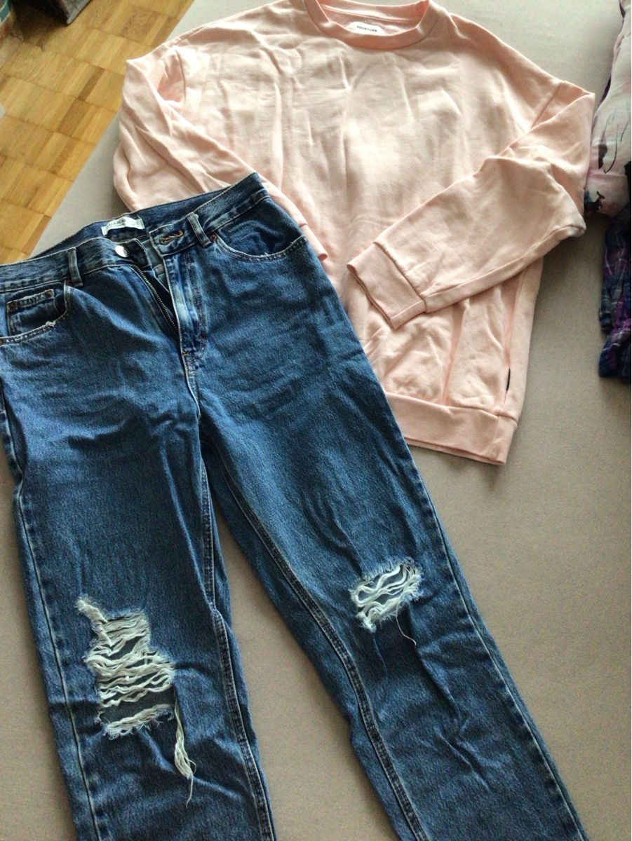 Pull&Bear Lotti di vestiti: Neuwertiges Jeans- und Oversize Pulli Gr.38/M – Usato da Steffisburg venduto da lar_x57s