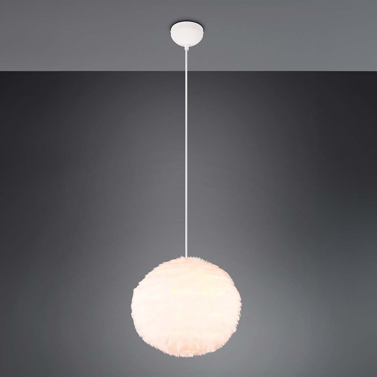 Lampadari & plafoniere: Pendelleuchte, Kugel, Plüsch, 35 cm Ø – Nuovo (secondo la descrizione) da Kreuzlingen venduto da Smart-Light 1
