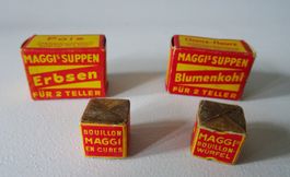 Alte Maggi Verkaufsladen-Artikel, Suppen