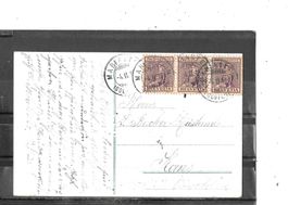 Pro Juventute-Marke 1917 3er-StreifenJ7 /AK Mariastein Post