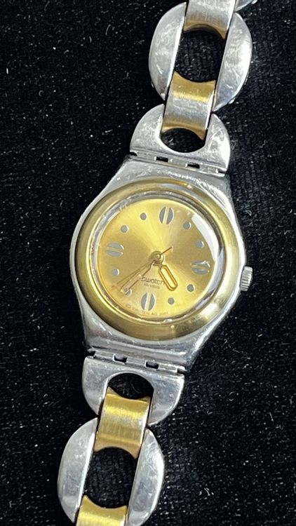 Swatch Montres: Vintage Swatch Damenuhr, Gold/Silber – D'occasion à Grenchen par chththl