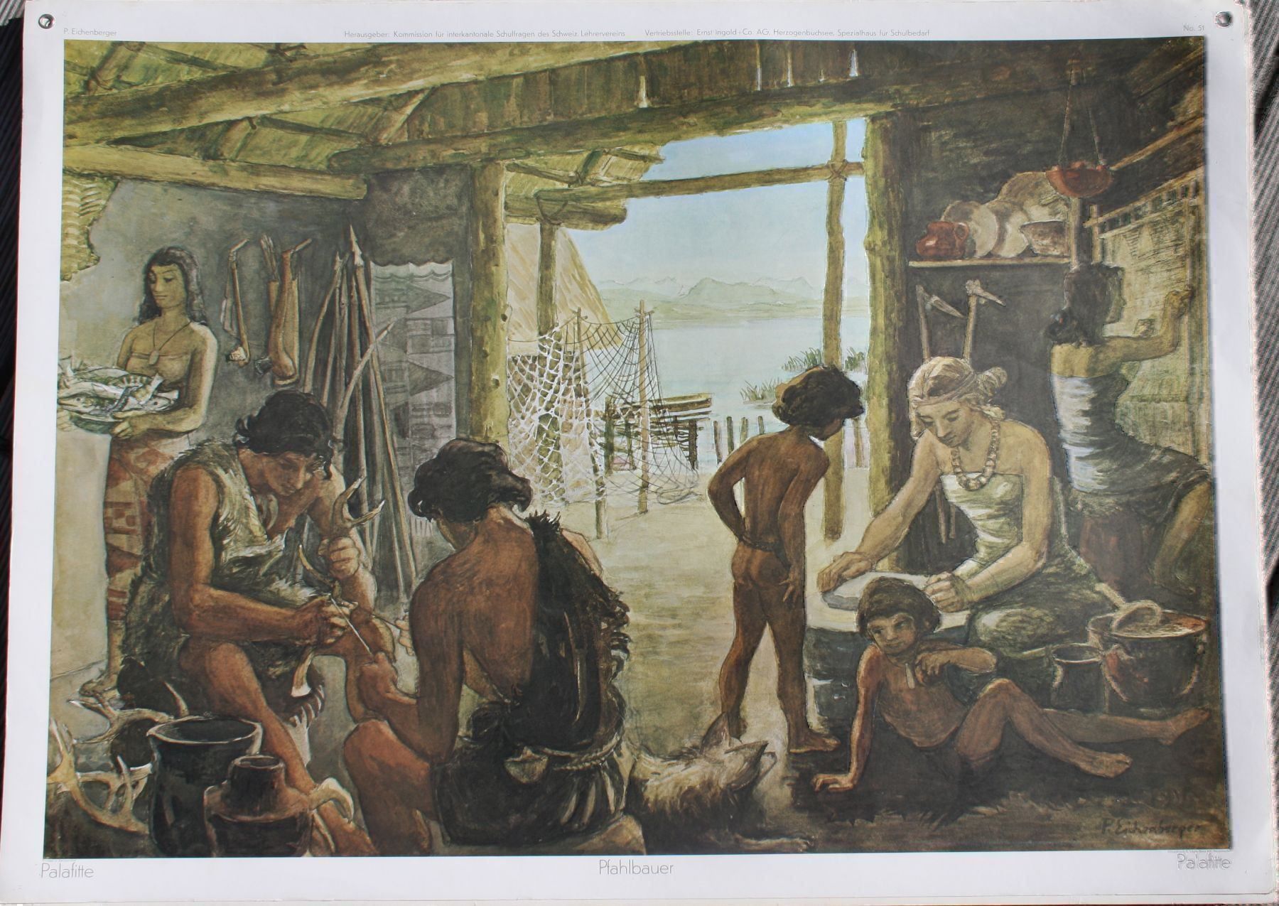 Cartoline postali: Schulwandkarten Plakate – Usato da Biel-Benken BL venduto da AngiSchaefer 1