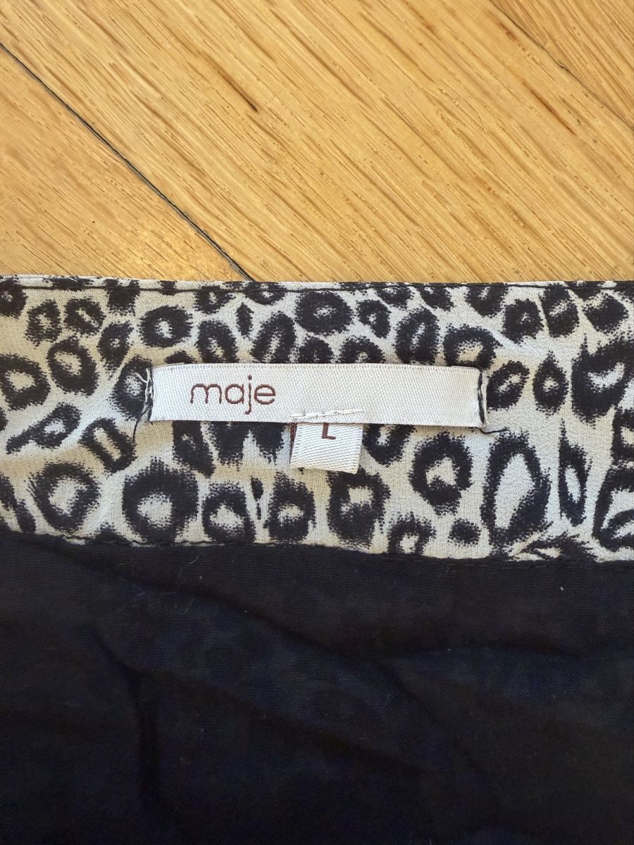 Maje Röcke: Jupe Maje léopard soie noir blanc - taille L - comme neuve – Neu (gemäss Beschreibung) aus Lausanne von Stephaniesdressing 6