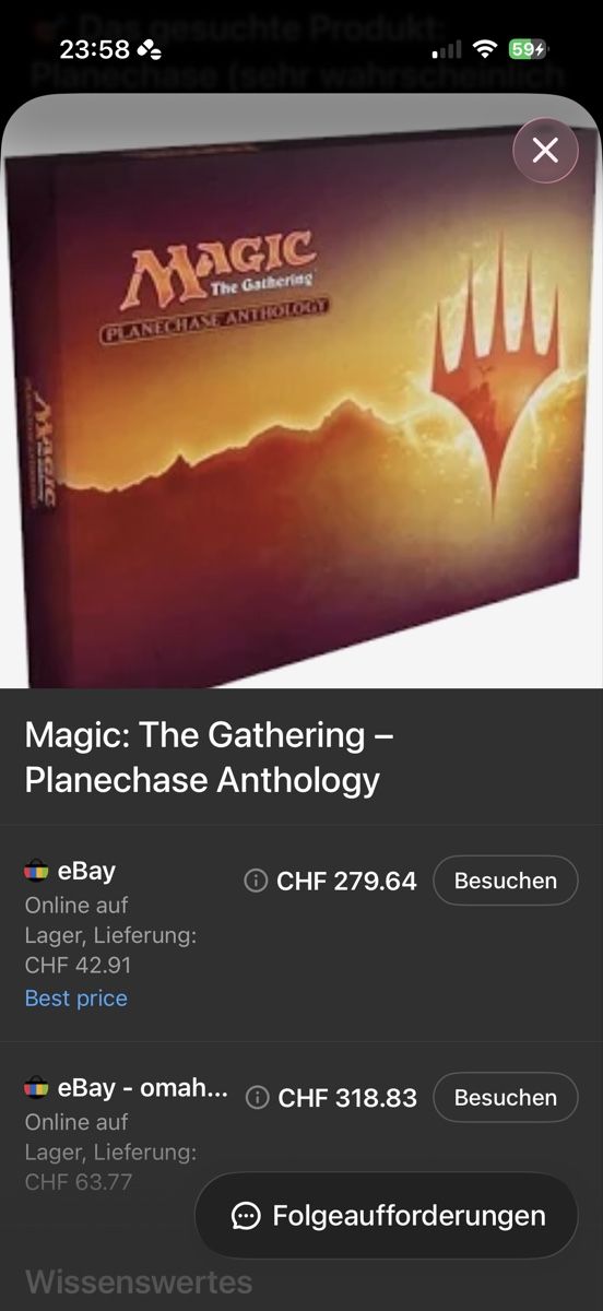 Magic The Gathering Carte collezionabili: magic the gathering – planechase anthology – Usato da Bern venduto da ben_2jmh 2