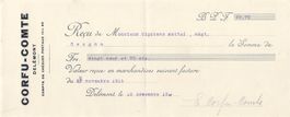 Corfu comte Delemont Kambiale cheques