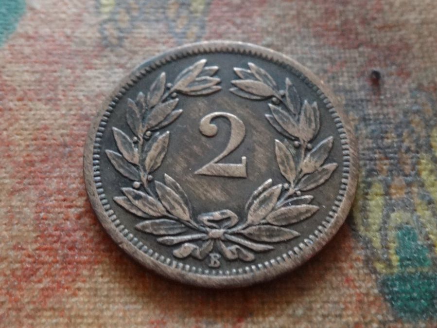 Tutti le monete: 2 Rp. 1886  (B) – Usato da Romanel-sur-Lausanne venduto da Swift13 1