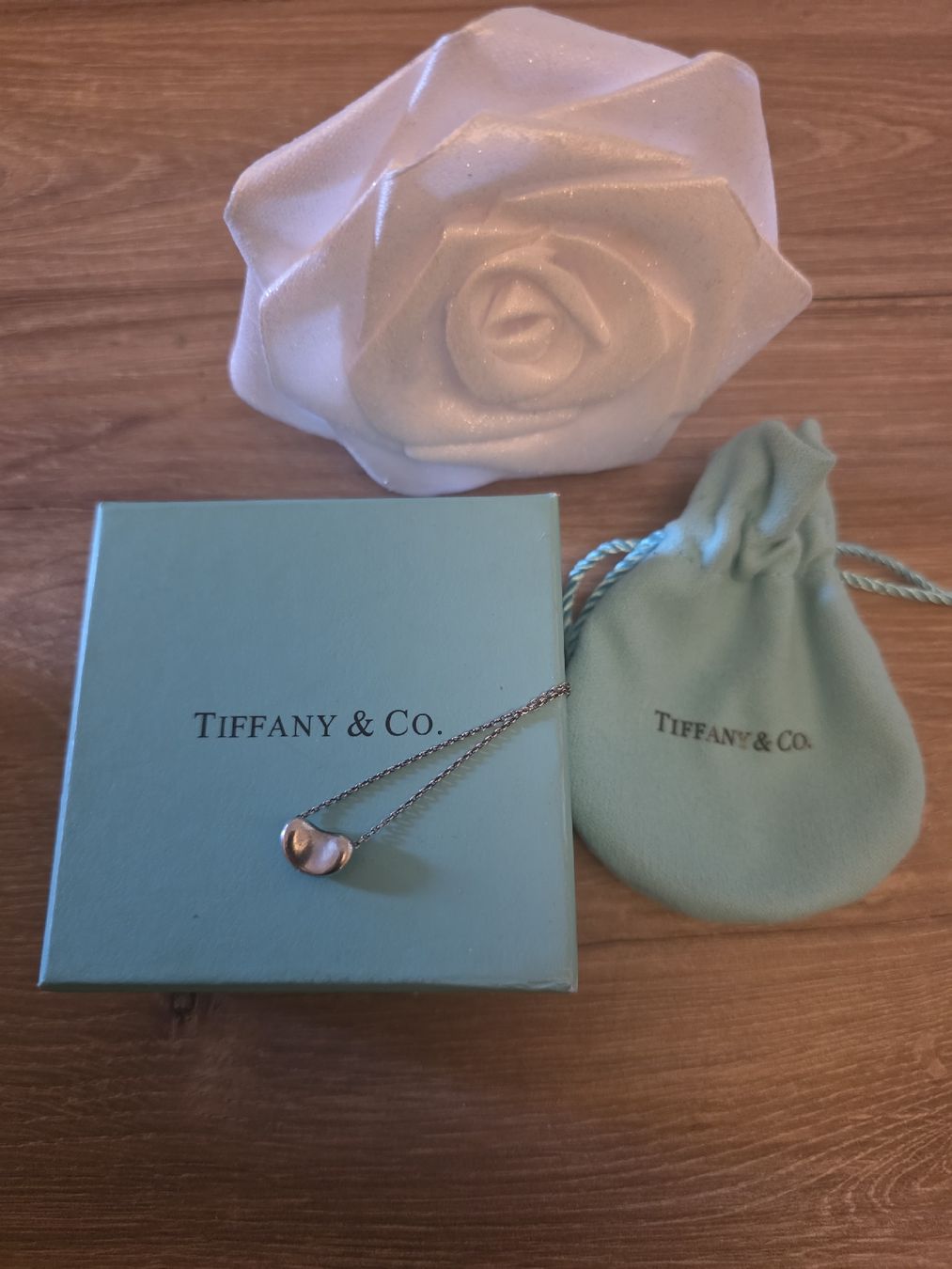 Tiffany & Co. Catenine: Tiffany & Co.  925 Silber Bean Kette 100% Original – Usato da Binningen venduto da lieblingsstyle