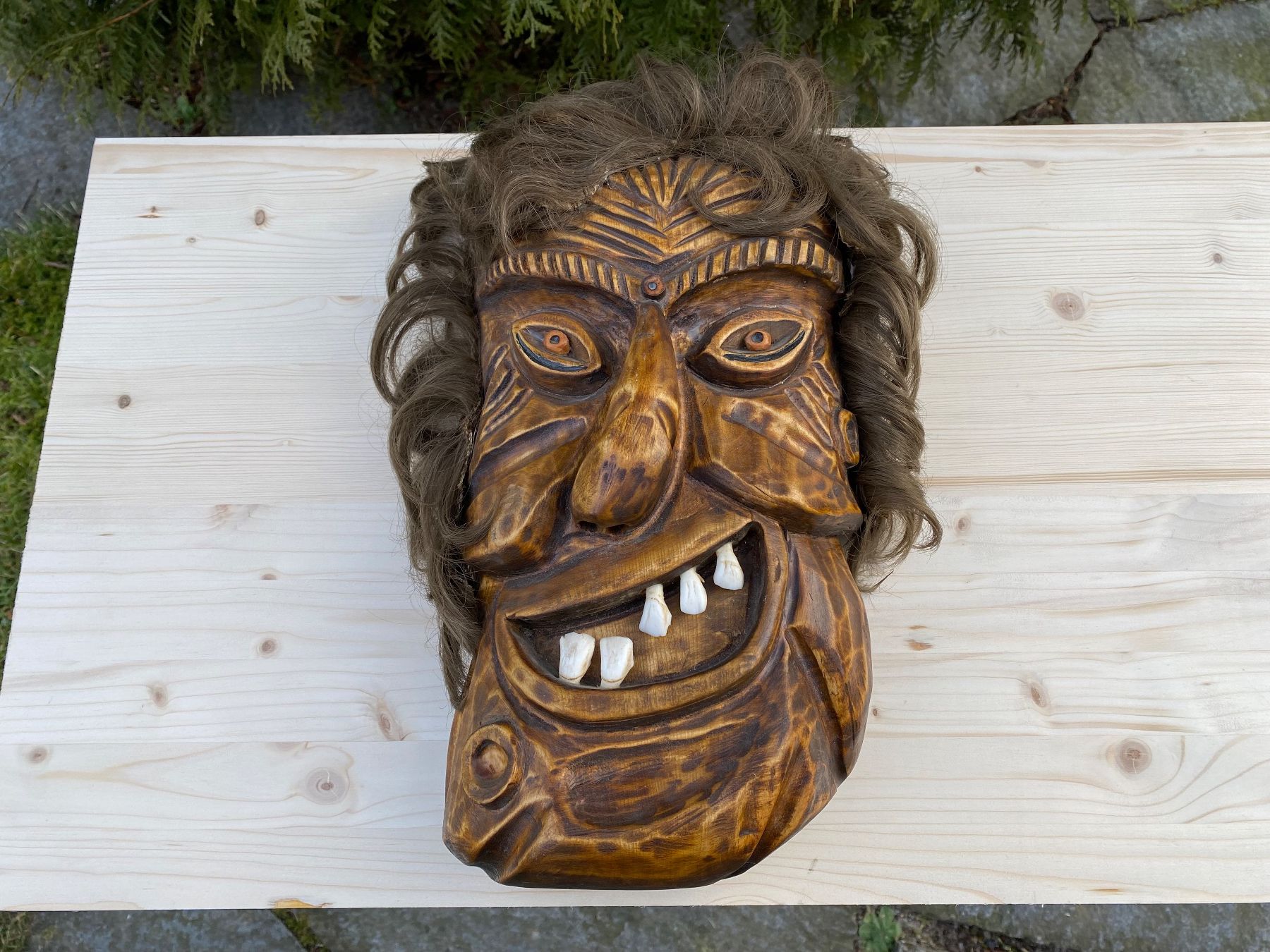 Altro in Antiquarato & Arte: schöne geschnitzte Holzmaske – Usato da Feldbach venduto da Olive1