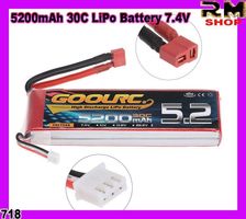 5200mAh 7.4V 2S mit T Stecker