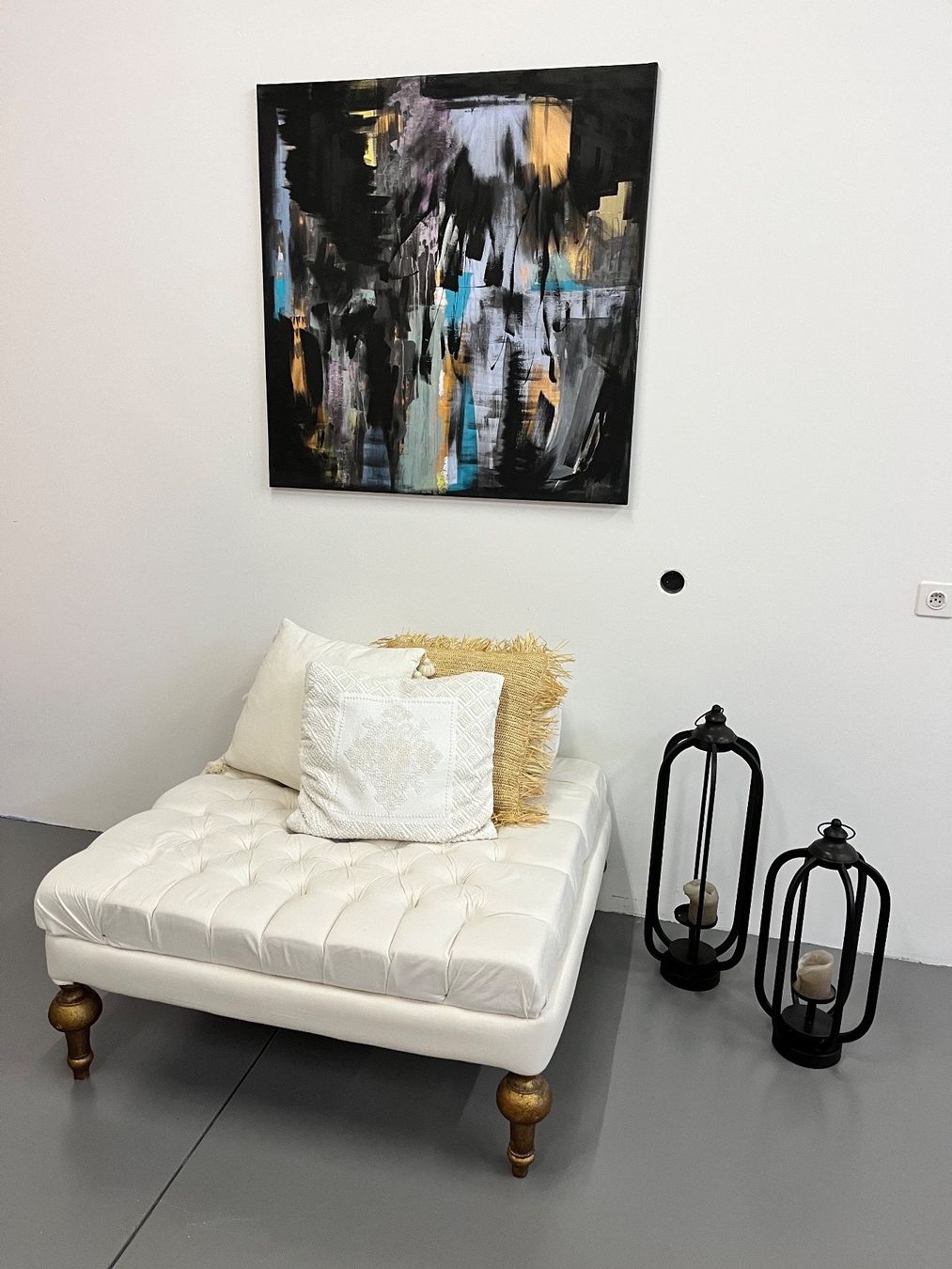 Sgabelli: Pouf Beige – Usato da St. Gallen venduto da Viste