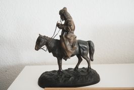 Russische Bronze Kaukasischer Reiter Moran 1898
