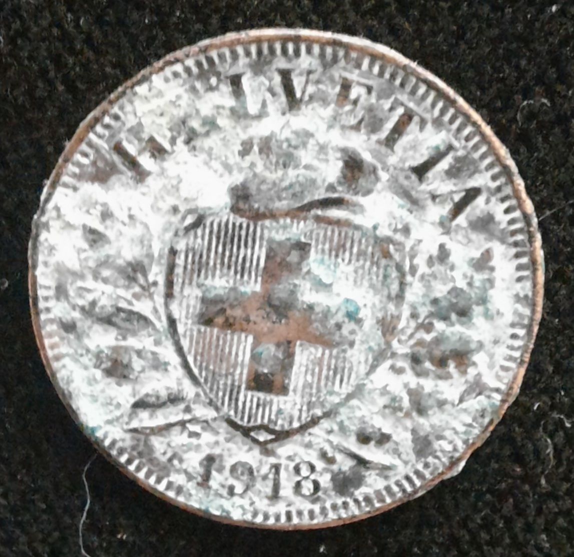 Tutti le monete: 2 Rappen, 1918 – Usato da Zürich venduto da Limmatufer