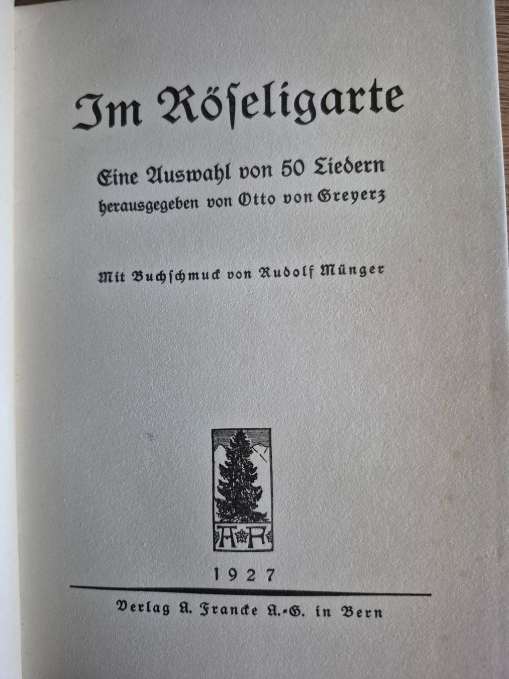 Livres: Im Röseligarte – D'occasion à Balsthal par Jamamoegg 1