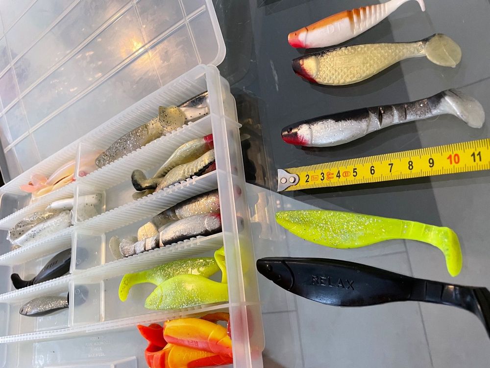 Gummifische/Köder Egli/Hecht/Zander (Neu (gemäss Beschreibung)) in