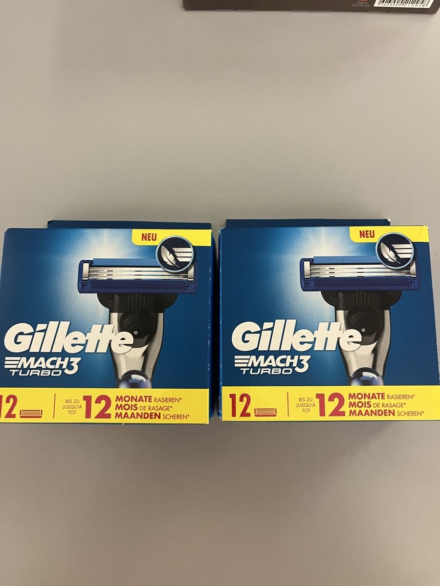 Gillette Rasoi & Lamette da barba: Gillette Mach 3 Turbo 2mal12 – Nuovo e nell'imballaggio originale da Neerach venduto da fuz_8d7l 2