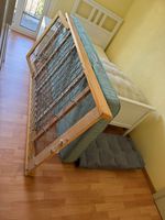 Antikes Lattenrost inkl. Matratzenschoner 90 x 190 cm