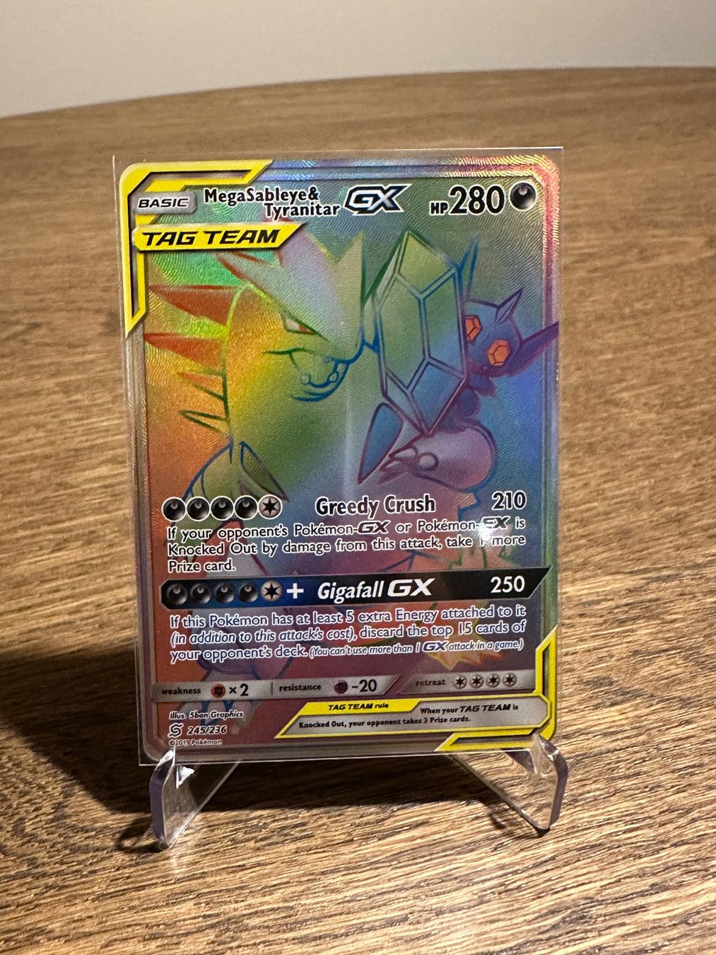 Pokémon Carte collezionabili: Mega Sableye & Tyranitar Rainbow 245 Unified Minds – Usato da Forch venduto da PokeZurich