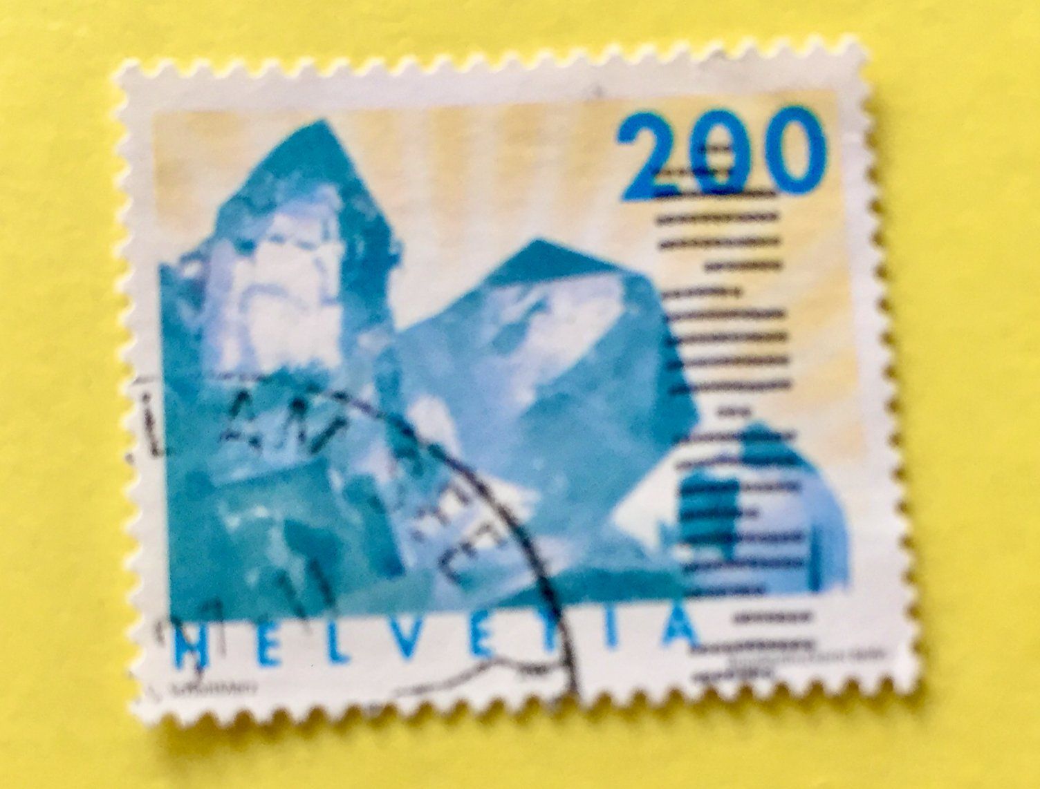 Tutti i francobolli: Nr.1065 Berkkristall GESTEMPELT 2002    – Usato da Aarau venduto da Billa007