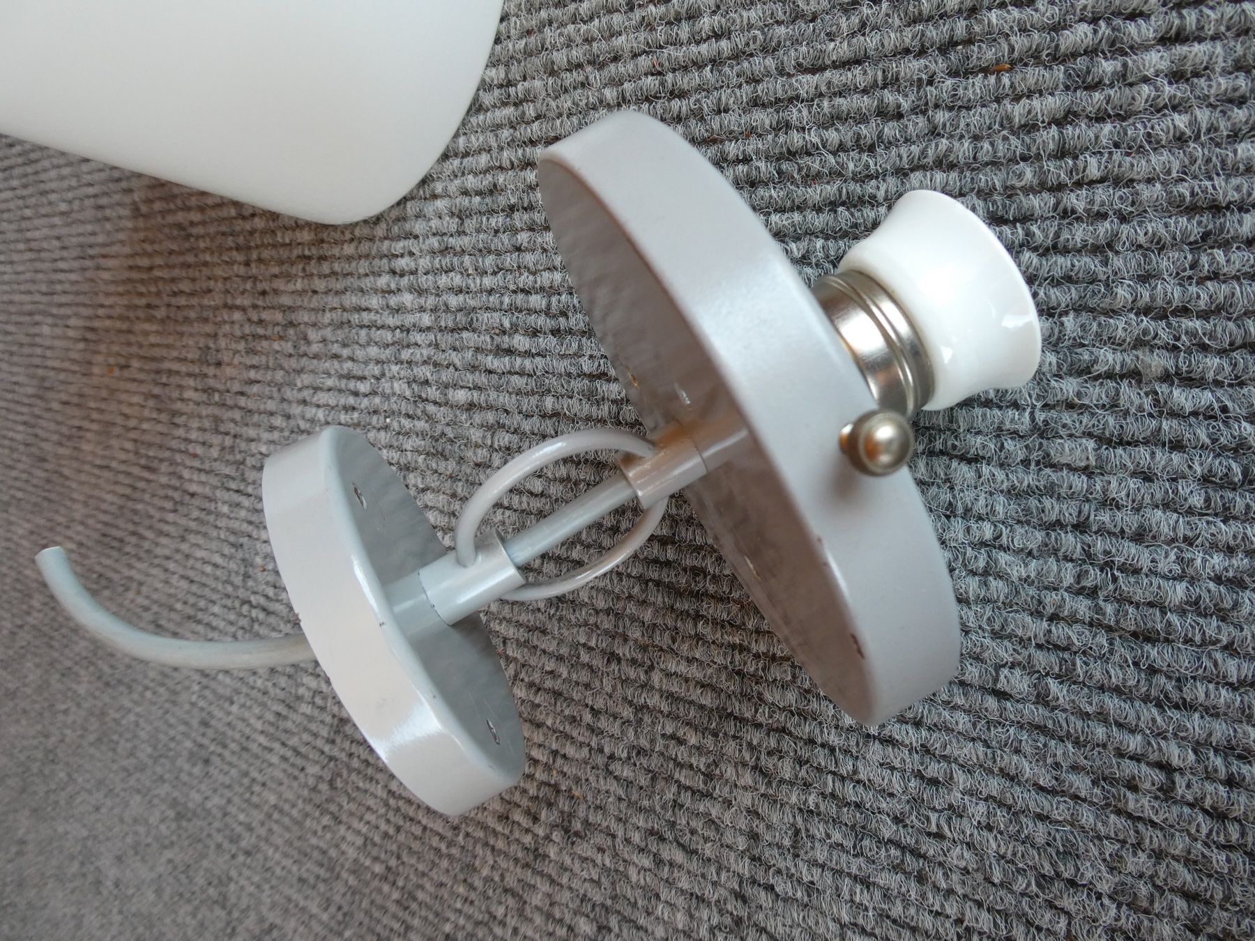 Lampade: 50er Jahre Industrielampe Deckenlampe – Usato da Lüchingen venduto da Eeizo 6