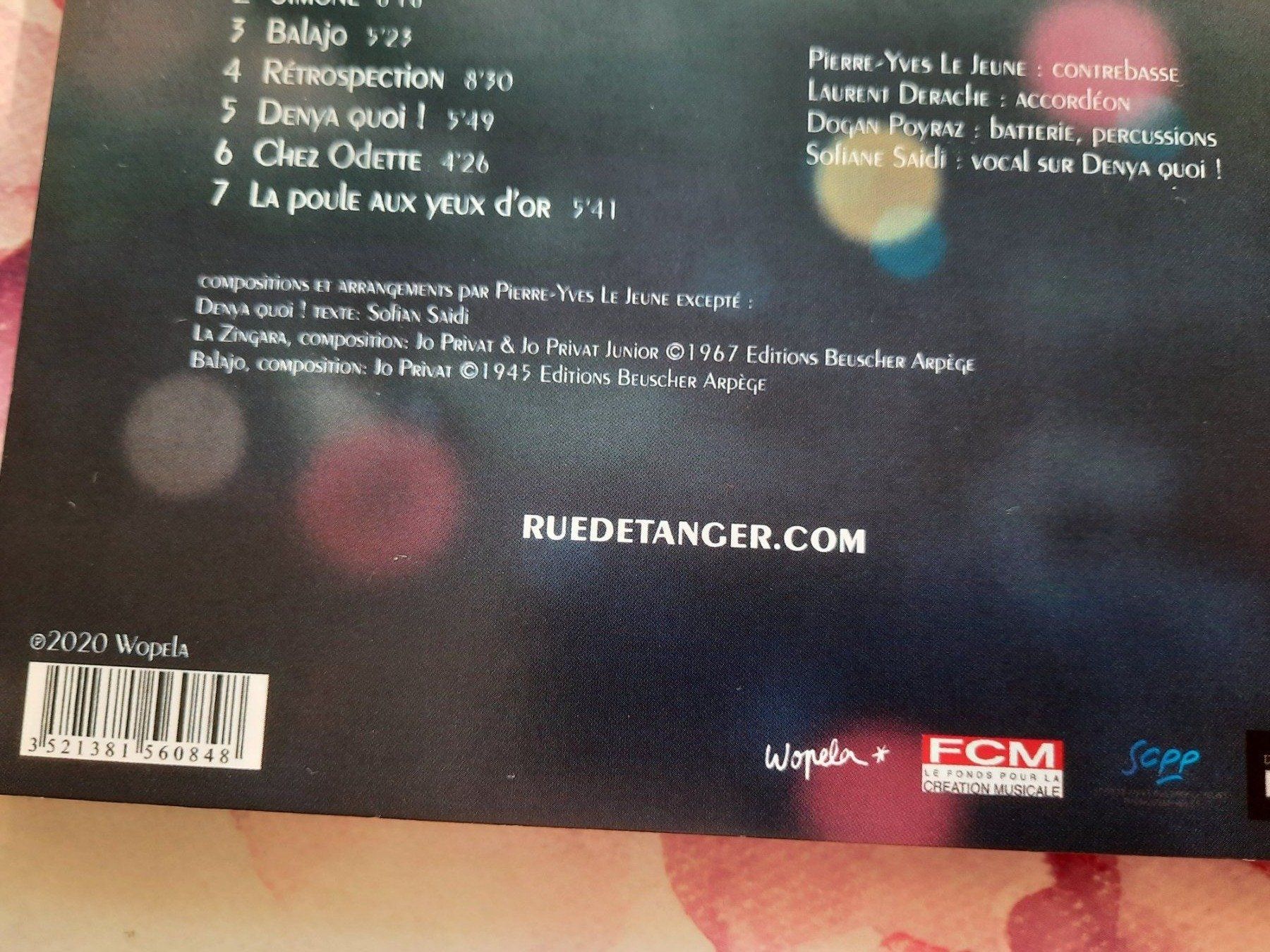 CDs: CD Rue de Tanger - Simone ( Jazz 2020 ) – Gebraucht aus Pully von bro_n52j 4