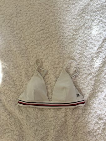 Tommy Hilfiger Bikini Oberteil weiss gestreift Grösse S
