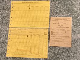 Sicherheitskarten und Schusstafeln 10,5cm Kanone CH Armee